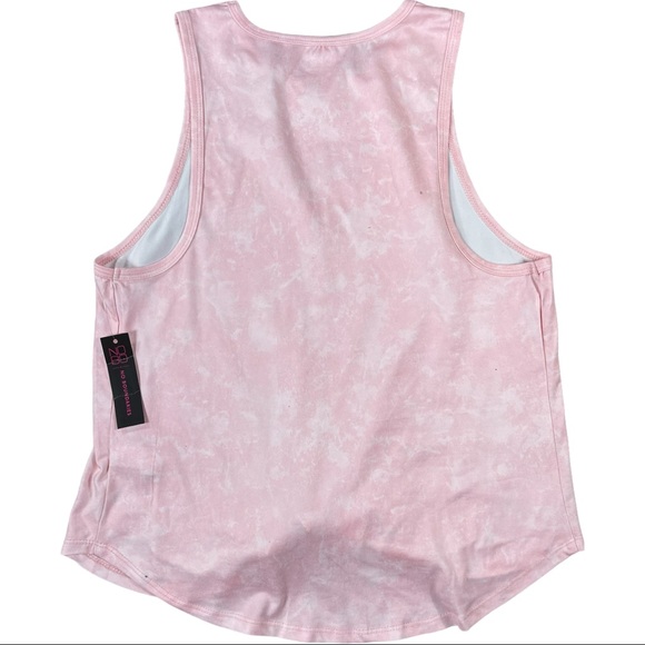 No Boundaries size medium sleeveless pink solar system front knot shirt NWT - Picture 4 of 8